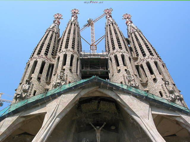 Sagrada Família Passionsfassade im Fotoalbum Antoni Gaudi