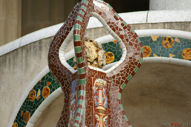 Park Güell Figur im Fotoalbum Antoni Gaudi