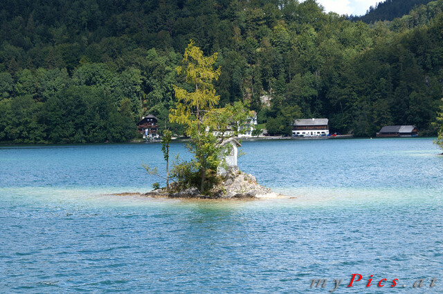 Kleine Insel am Wolfgangsee im Fotoalbum Fuschlsee und Wolfgangsee