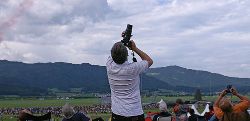 Fotografieren auf der Airpower EOS 500D in Aktion