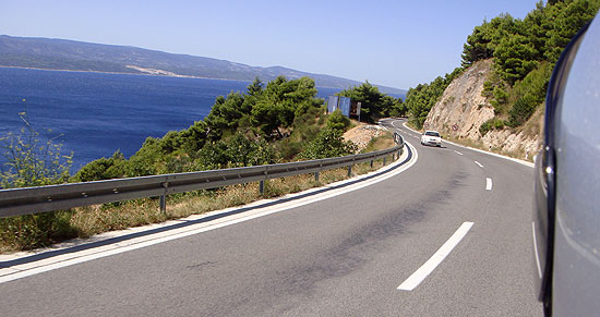 Kurven Kroatien Küstenstraße