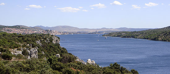 Blick auf Sibenik in Kroatien