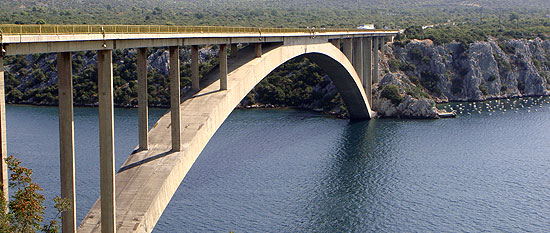 Brücke vor Sibenik