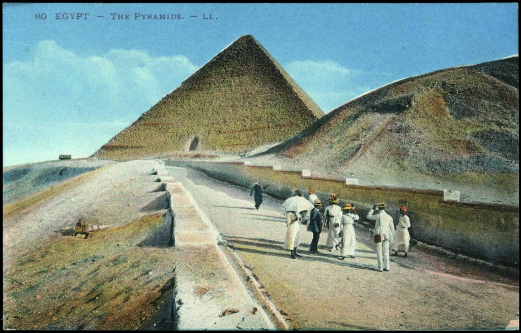 pyramiden alte ansichtskarte aegypten