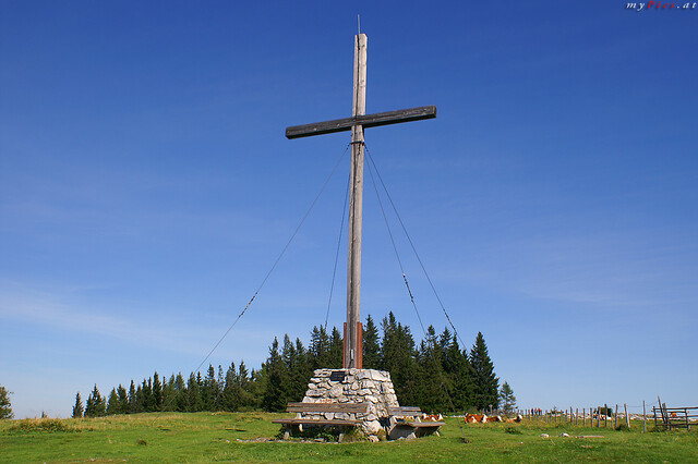 Gipfelkreuz am Schöckel im Fotoalbum Schöckel Fotos