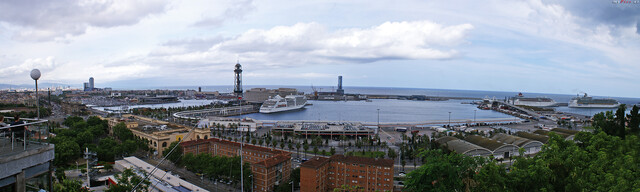 Barcelona Hafen Panorama im Fotoalbum Barcelona Fotos