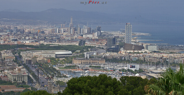 Barcelona Stadt und Küste im Fotoalbum Montjuic