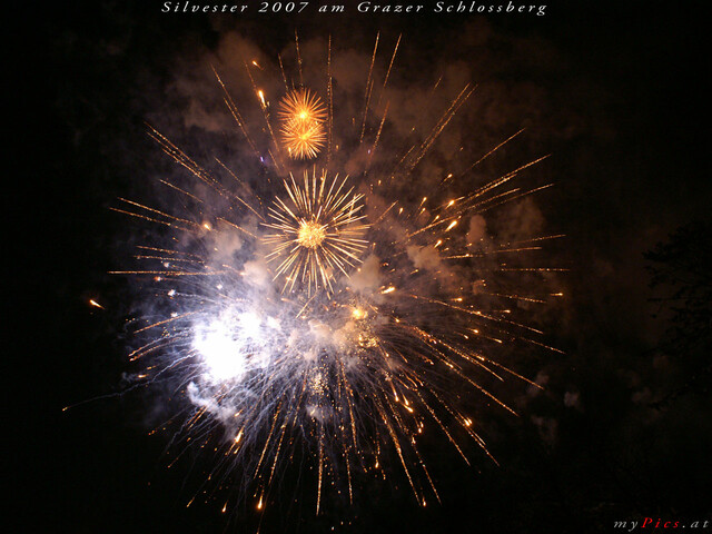 Silvester Feuerwerk im Fotoalbum Silvester in Graz