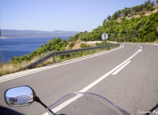 Motorradtour in Kroatien entlang der Küste