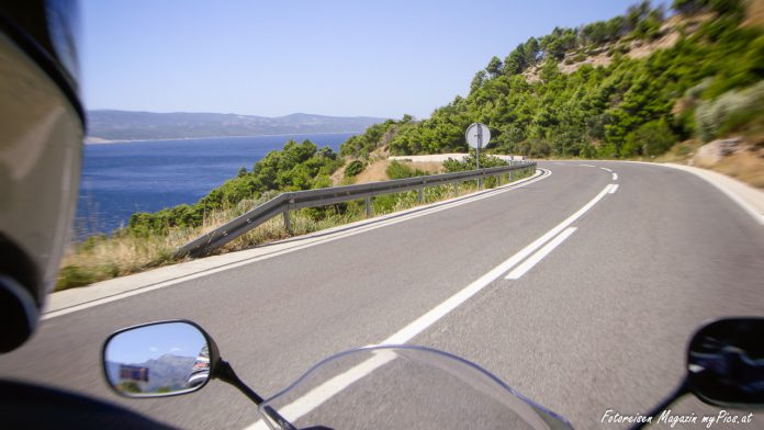 Motorradtour in Kroatien entlang der Küste