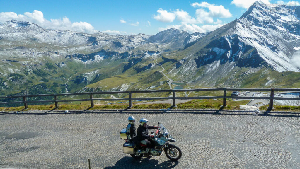 Motorradfahrer Grossglockner Alpenstrasse